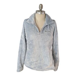 Columbia Light Blue Fireside Quarter Zip Pullover Women's Size Medium
